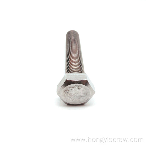 A2-70 Stainless Steel Hex Head Machine Screw